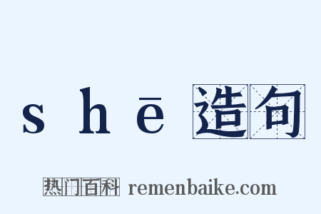 shē造句是什么意思的图片
